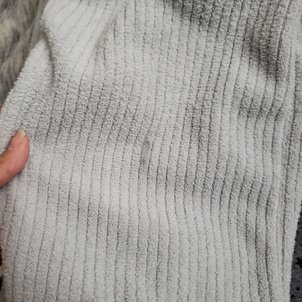 Large Life Rocks Light Gray Ribbed Sleep Pants - Picture 7 of 8